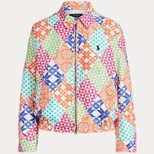 Polo Ralph Lauren Linen Patchwork Womens Jacket L NWT $398